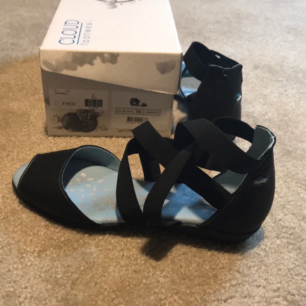 Cloud 9 size 38 Cardinal Sandals in black